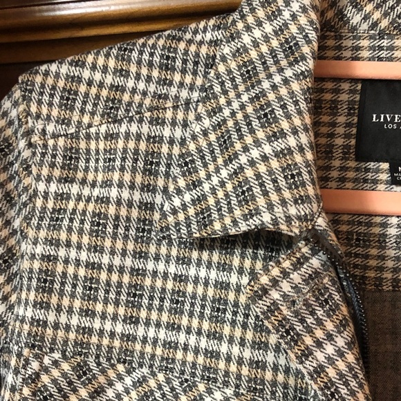 Liverpool Women's Plaid Blazer - Gray and Brown - Picture 3 of 16